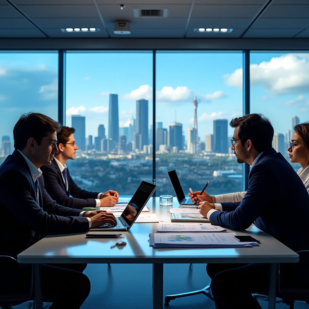 Equipo de Ditolylyst en reunión